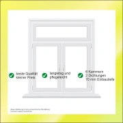 PVC-Basic 2-flügelig mit Oberlicht