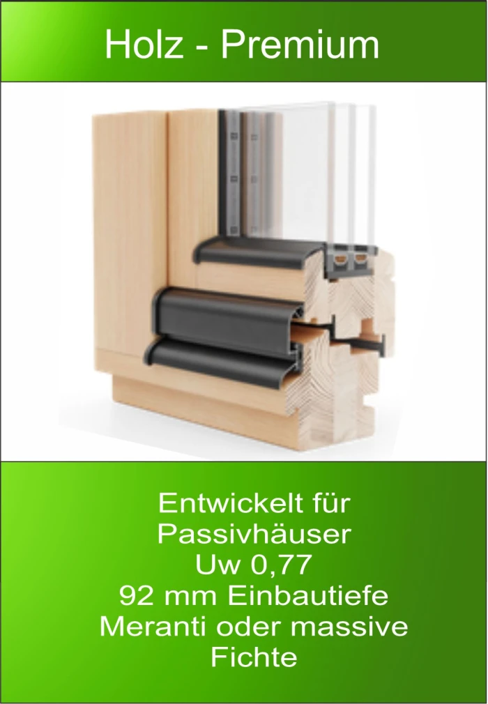 Holzfenster Premium Naturo 96